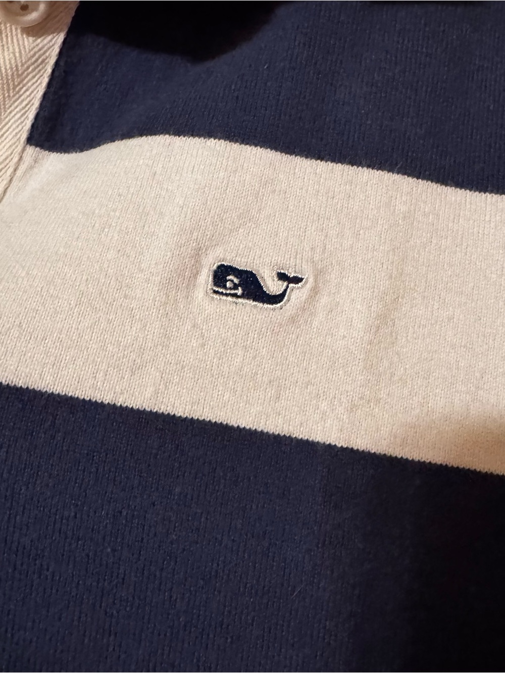 Vineyard Vines Rugby Dress Women’s M Navy White Striped Long Sleeve Preppy - Picture 3 of 6
